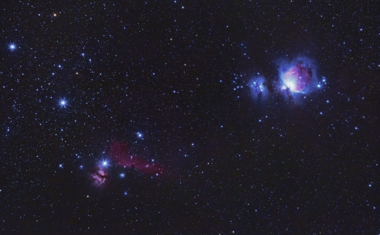 Nébuleuse d'Orion et de la tête de cheval